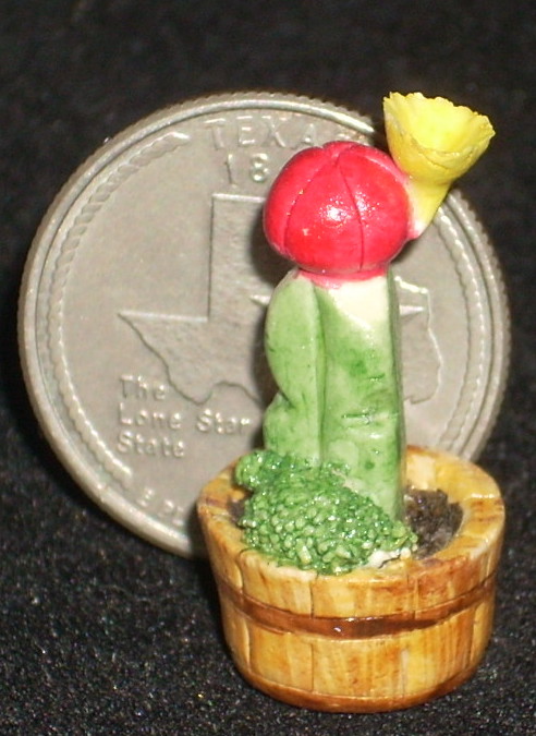 Cactus #H&H001 Floral Garden Desert Plant Dollhouse 1:12 Mini