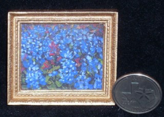 Paintbrush & Bluebonnets 1:12 Ltd. ed. Texas Landscape NO FRAME